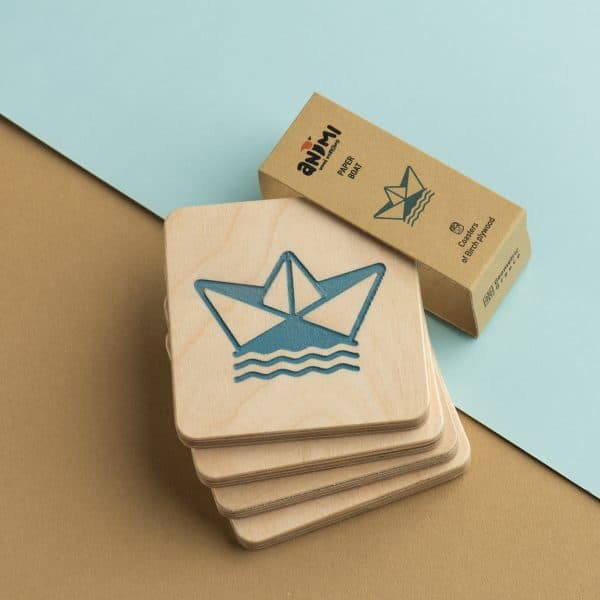 coasters paper boat